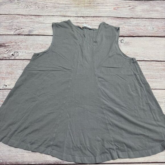 Bryn Walker Huxley Tank Grey Organic Bamboo Size XL Oversized Sleeveless - Picture 3 of 9